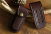 Handcrafted Leather Knife Sheath with Brass Snap - Classic Belt Loop Design