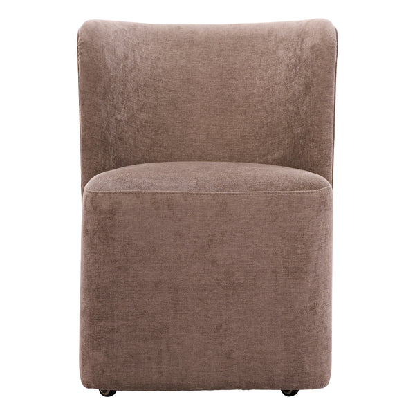 Bambun Dining Chair with Wheels Taupe