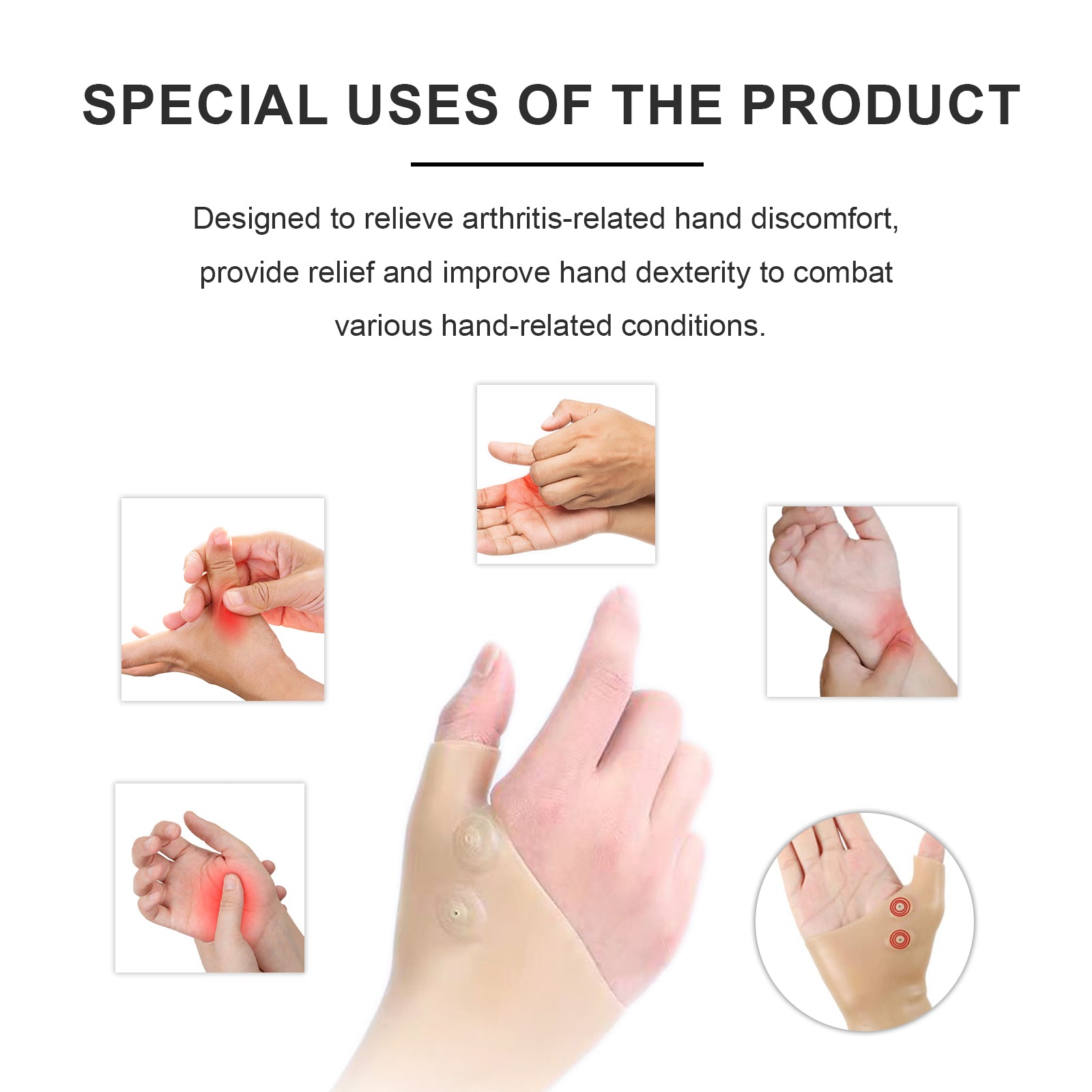 Magnet Relief Handguard Therapy Gloves, Relieve Wrist Pain And Discomfort Indoor Exercise Joint Care Gloves