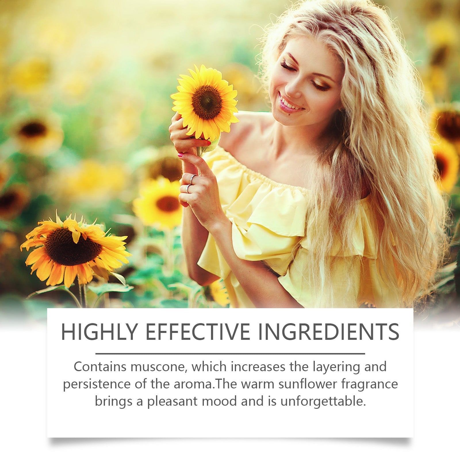 Sweet Sunflower Ball Fragrance Fragrance Fragrance Ladies Ball Fragrance Fresh And Sweet With New Vitality