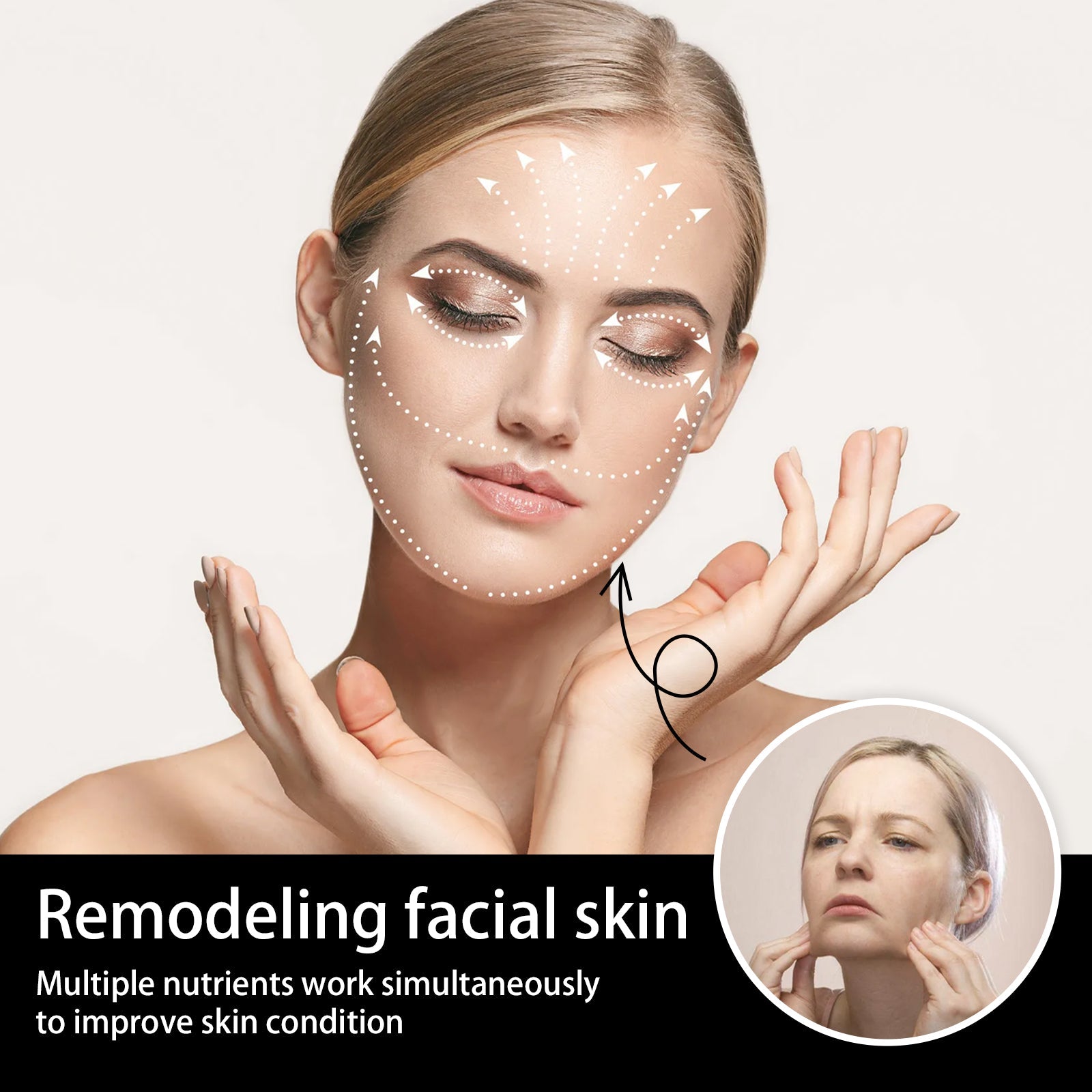 Polypeptide Facial Serum, Deep Moisturizing And Repairing Barrier Skin Anti-Wrinkle, Firming And Smoothing Fine Lines Essence