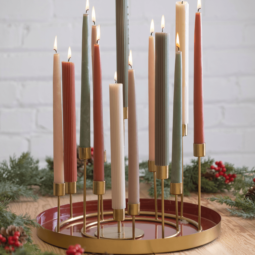 Kent Gold Candlestick Wreath, Large