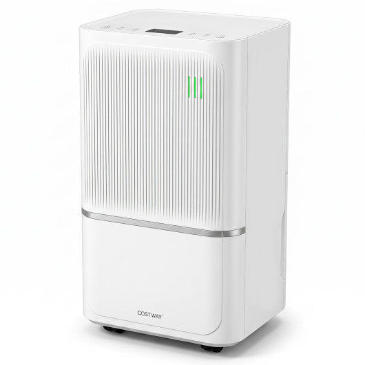 32 Pint Dehumidifier for Home with Drain Hose & Intelligent Control 2500 Sq.Ft-White
