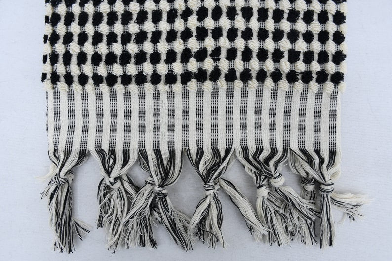 Bubble Black Terry Turkish Towel