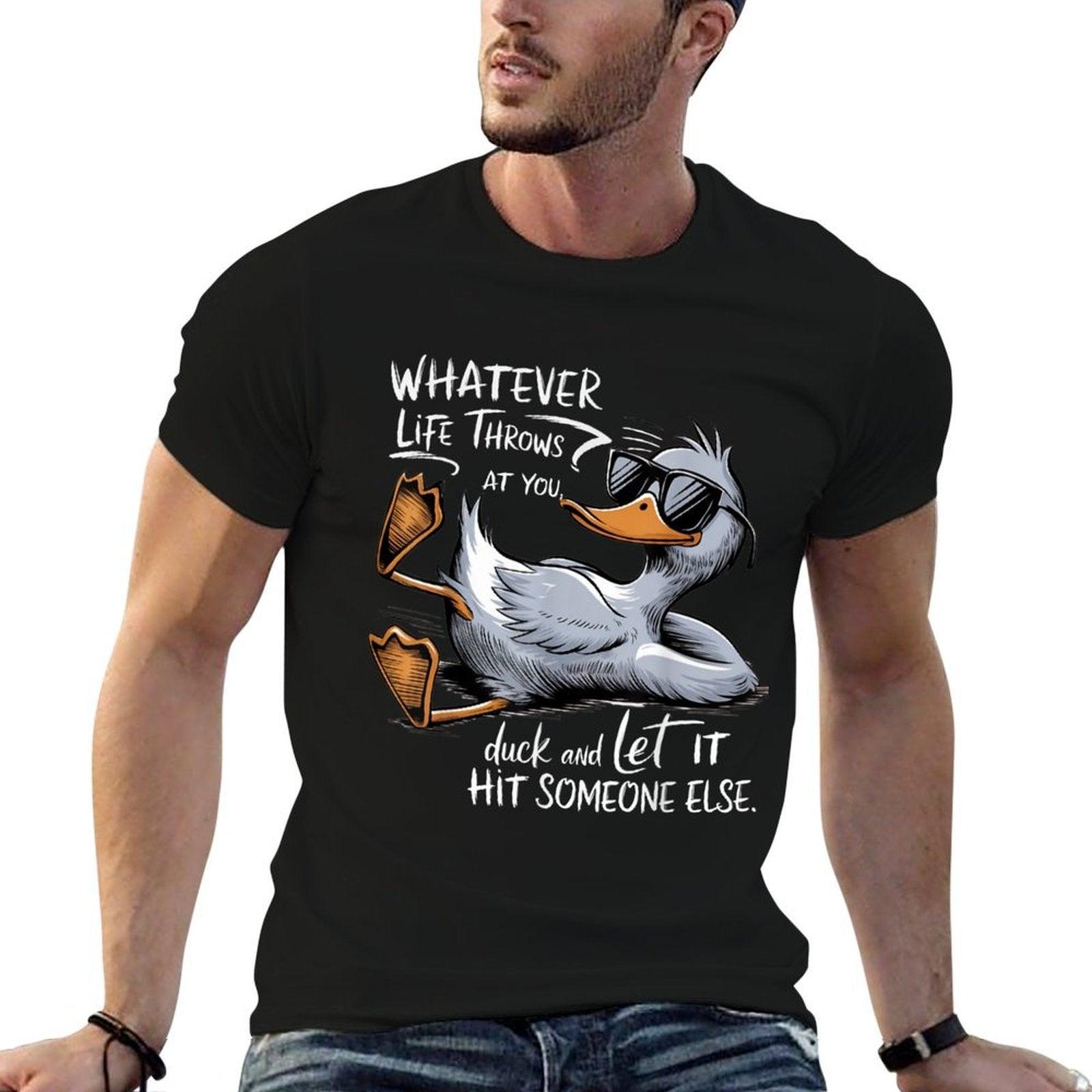 Funny Duck Funny Quote Graphic Tees For Men Women Kids  Relaxed-fit T-Shirt