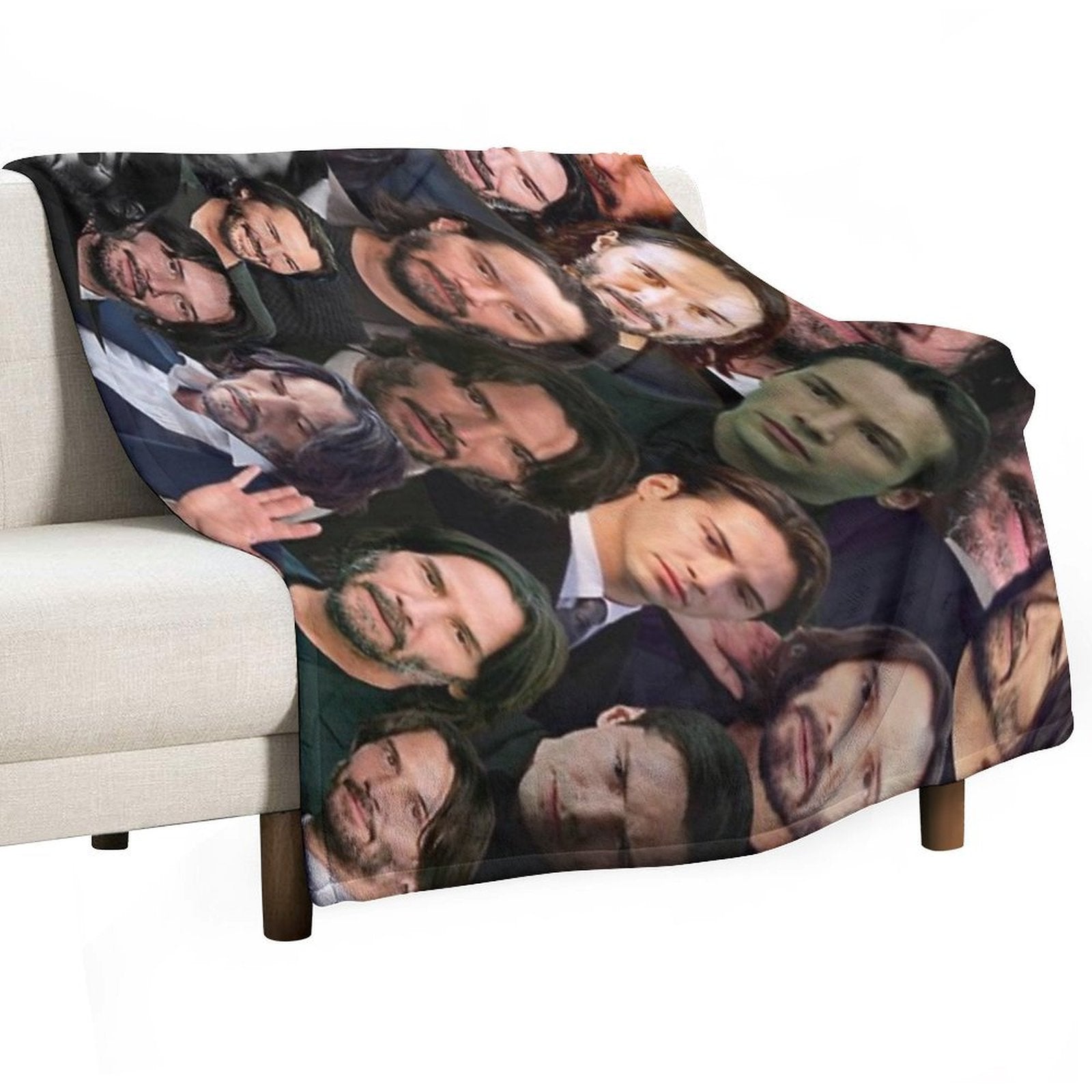 Keanu Reeves Photo Collage Premium Throw Blanket