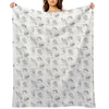 Cambrian Life (Hand Writing Style Font) All-season Throw Blanket