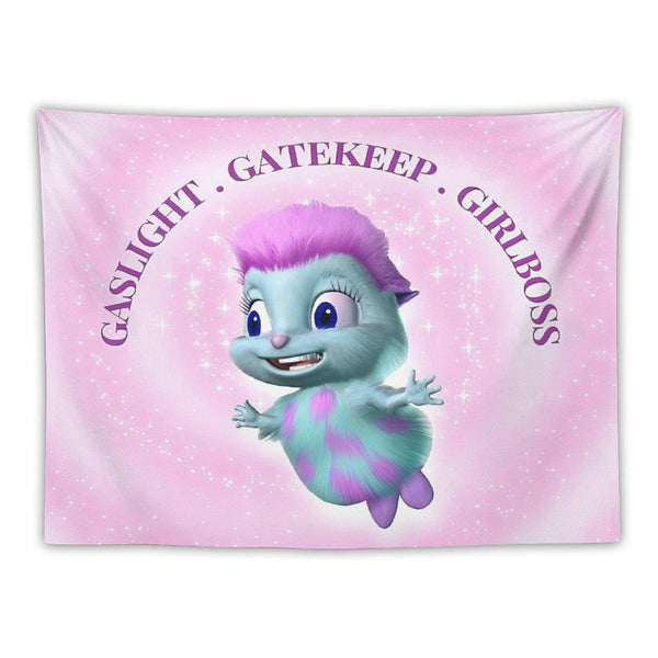 Bibble's Beliefs Gaslight Gatekeep Girlboss Tapestry