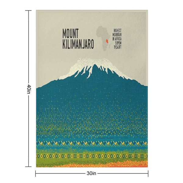 Mount Kilimanjaro Versatility Throw Blanket