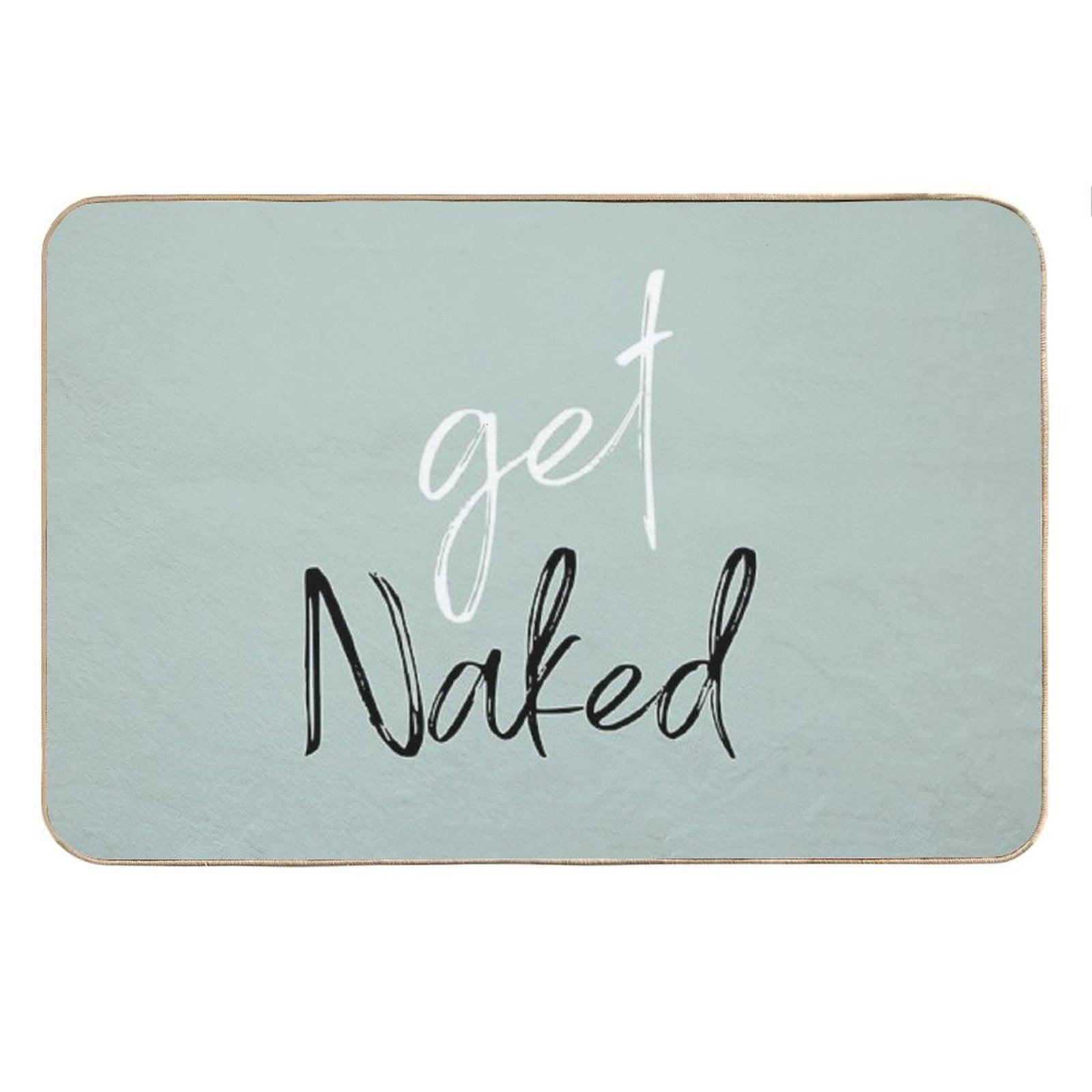 Get Naked Funny Bathroom Bath Mat