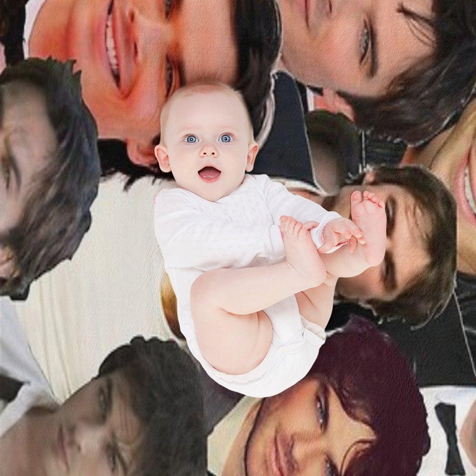 Ian Somerhalder Photo Collage Throw Blanket