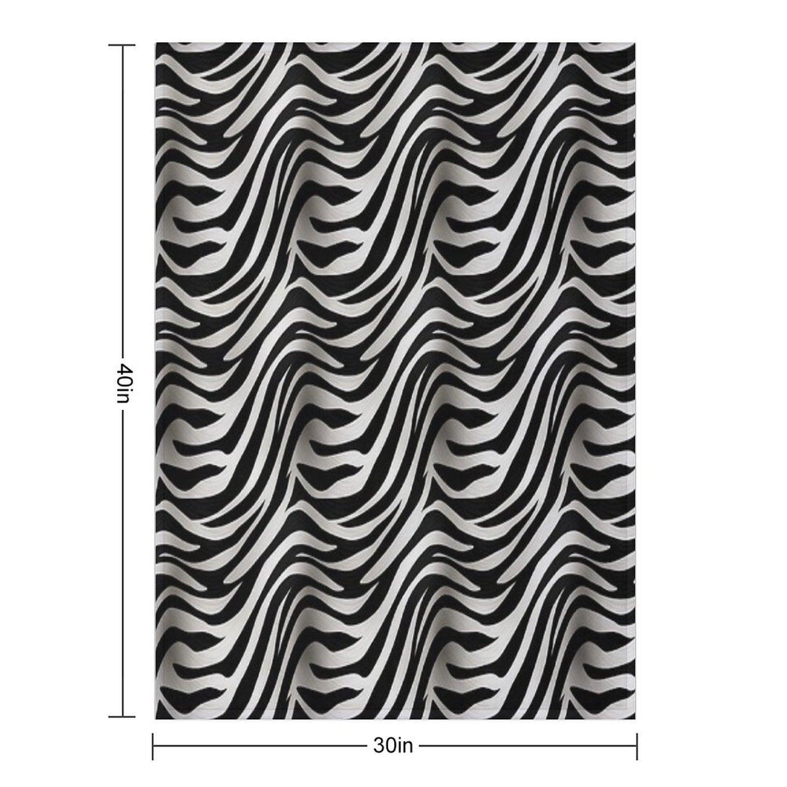 Unique Zebra Skin Pattern Throw Blanket