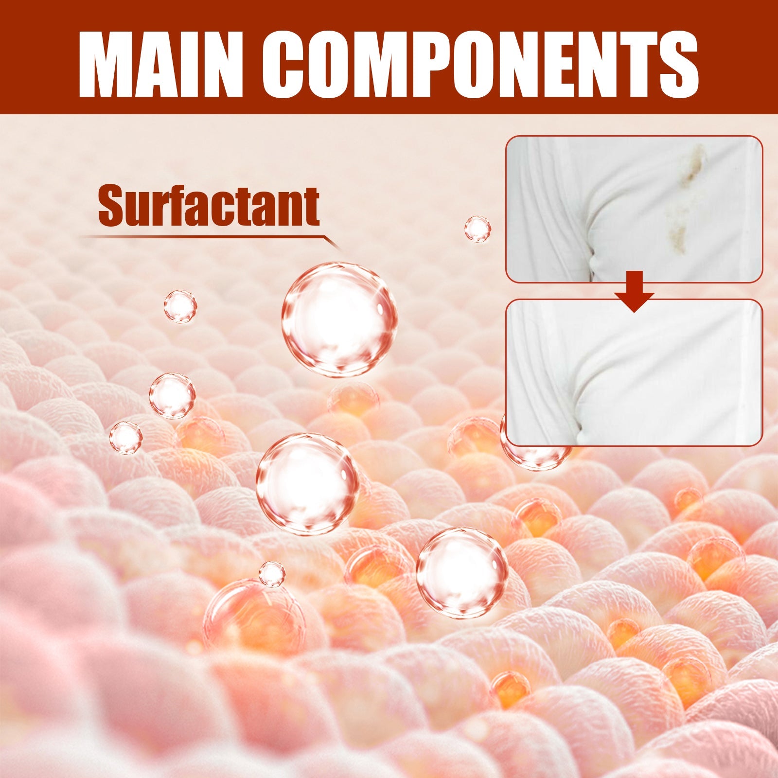 Fabric Rust Stain Remover, Clothes Decontamination Mild Cleaning Agent For Stubborn Oil Stains And Yellow Mildew Spots