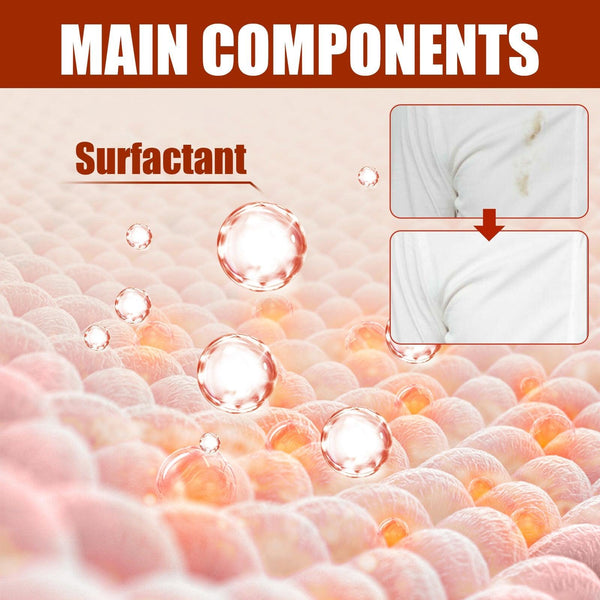 Fabric Rust Stain Remover, Clothes Decontamination Mild Cleaning Agent For Stubborn Oil Stains And Yellow Mildew Spots