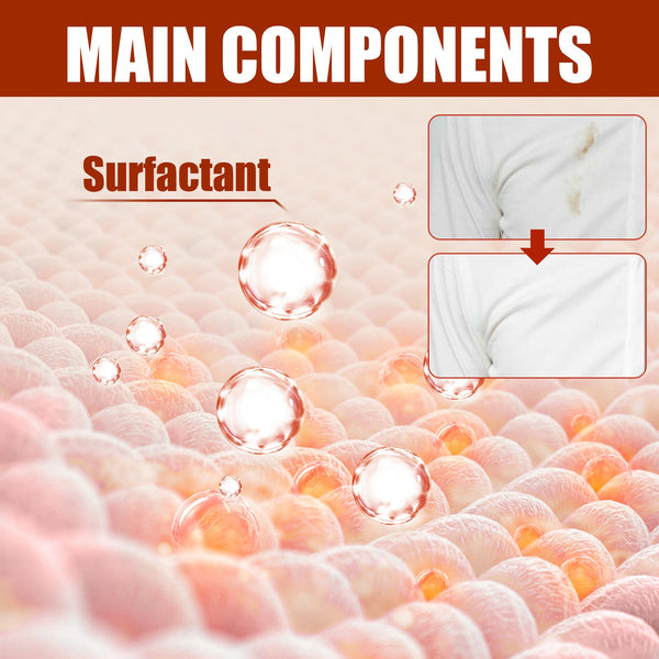 Fabric Rust Stain Remover, Clothes Decontamination Mild Cleaning Agent For Stubborn Oil Stains And Yellow Mildew Spots