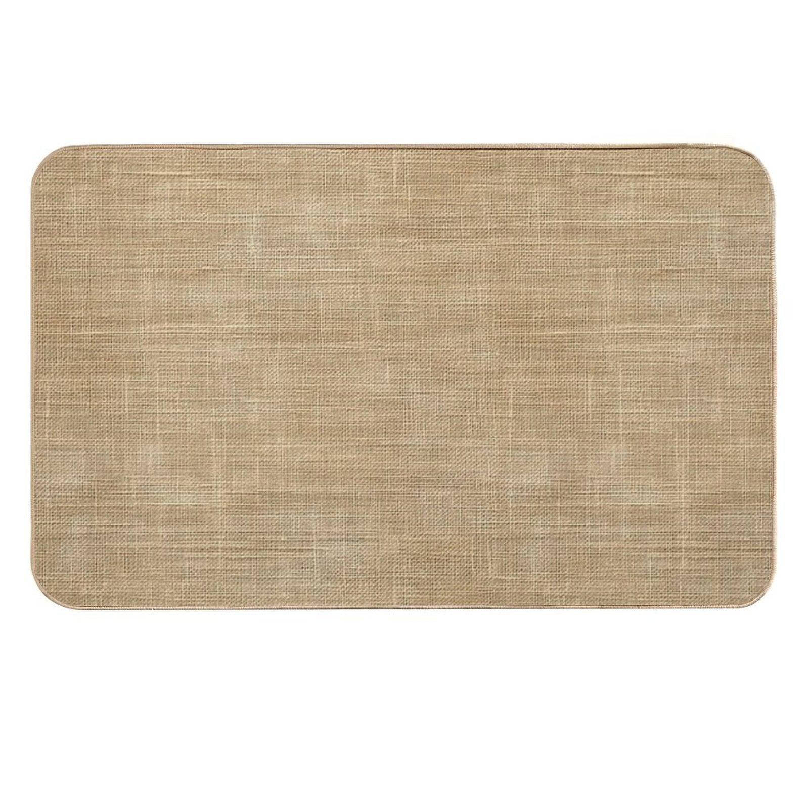 Natural Fabric Texture  Dirt-Trapping Bath Mat
