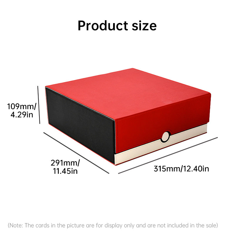 2025 New 4 - Row Card Holder. Large - capacity, Patchwork. Holds 3000+ Naked Cards. PU Leather