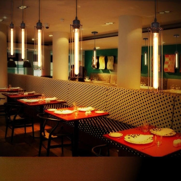 Retro Industrial Style Chandelier Creative Personalized Decoration Lamps Clothing Store Bar Restaurant Flute Three-end Ceiling Lamp Decorbites