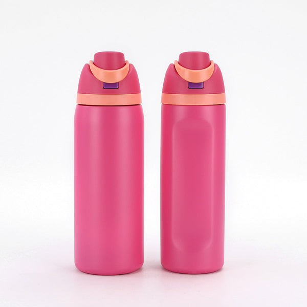 Insulated Stainless Steel Water Bottle (24OZ/32OZ), with straw, BPA-Free, great for sports and travel.