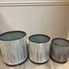 IRON BUCKET SET OF THREE