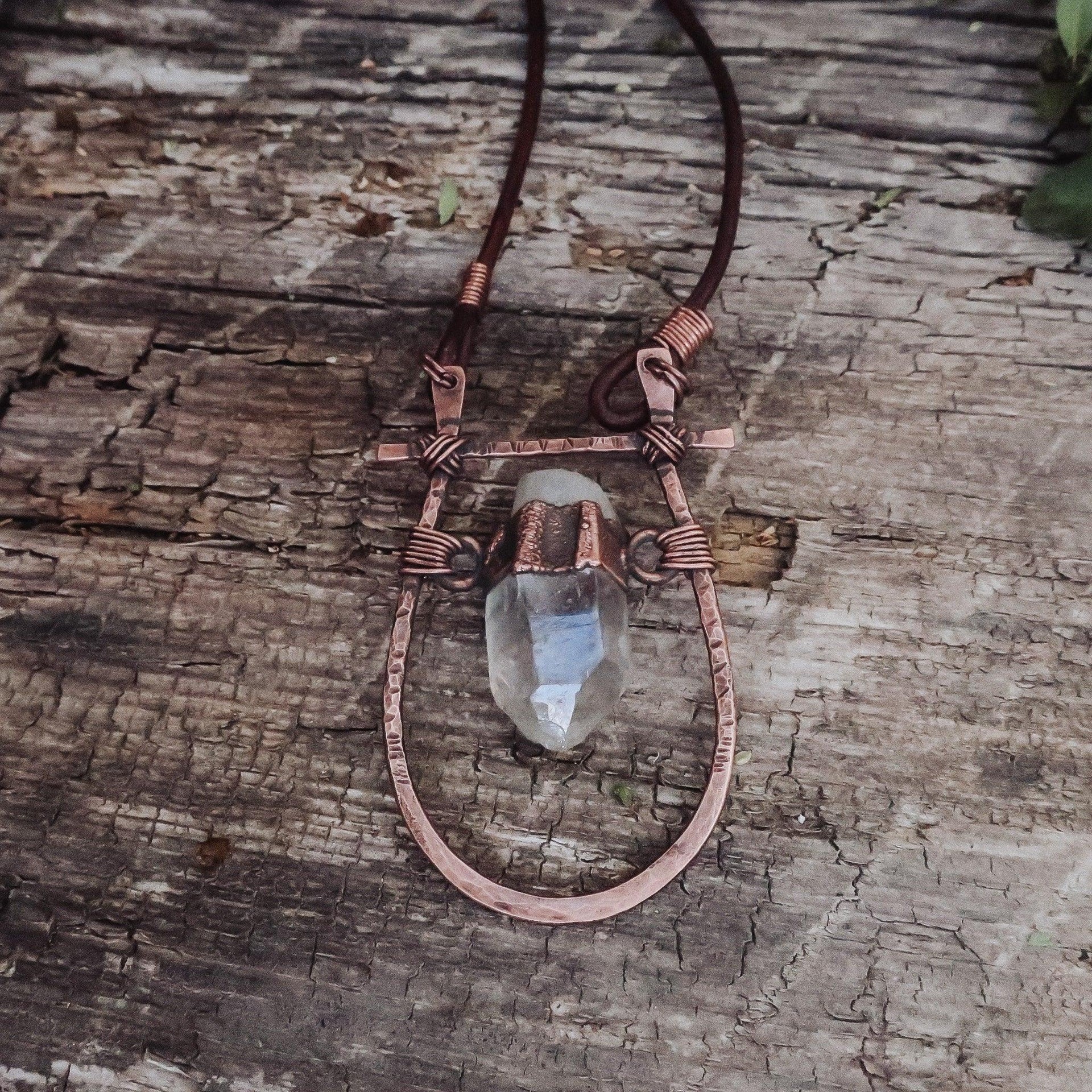Copper Quartz Statement Necklace For Clarity Calm | By Blackbird & Sage