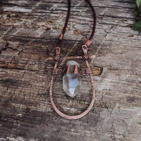 Copper Quartz Statement Necklace For Clarity Calm | By Blackbird & Sage