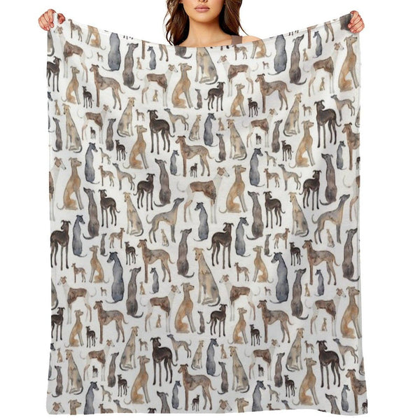 Greyhounds, Wippets And Lurcher Dogs! Throw Blanket
