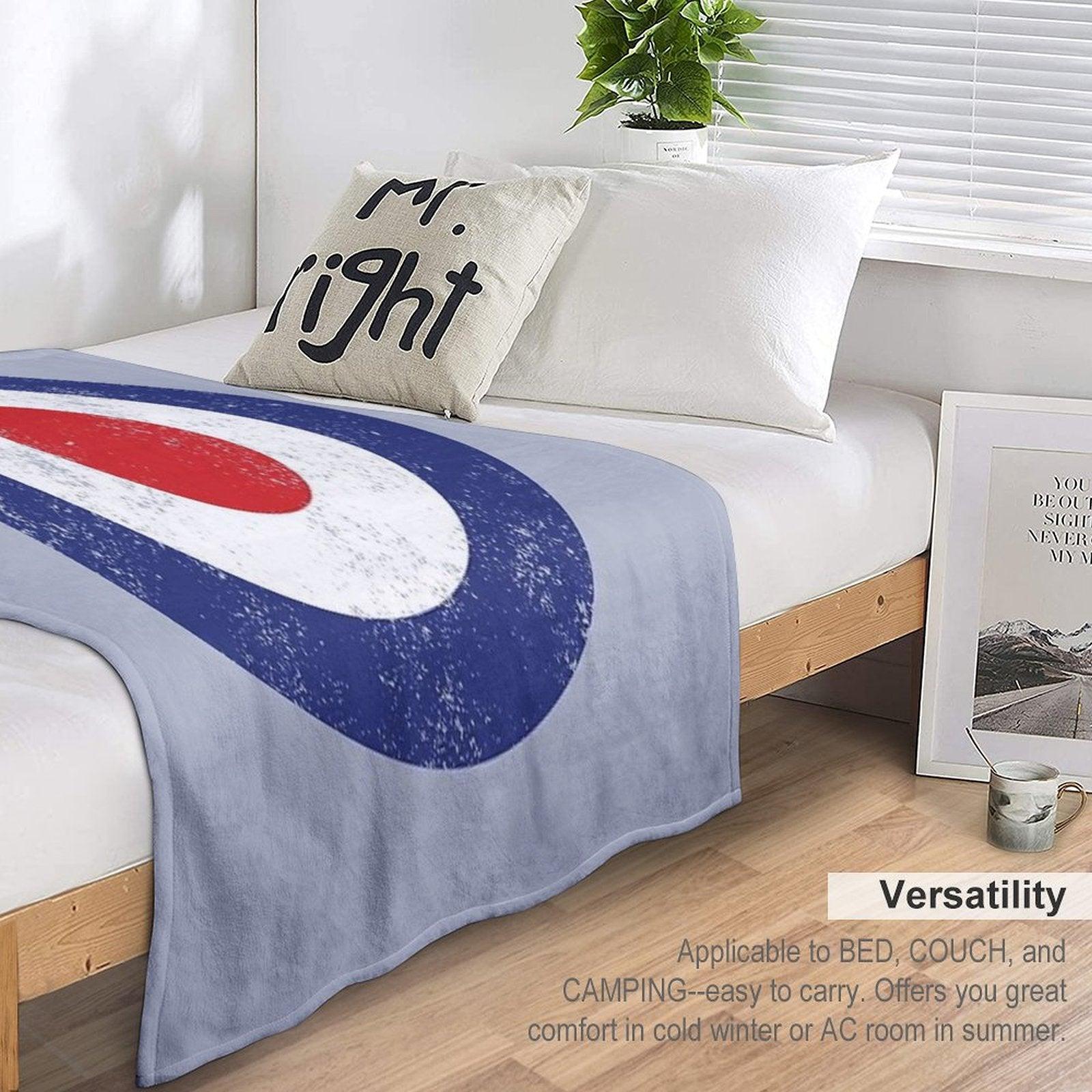 RAF Type D Roundel - Mod Target Logo Throw Blanket