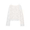 Style Women's Fashion Casual Long Sleeve Single Breasted Crochet Jacket