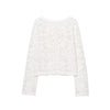 Style Women's Fashion Casual Long Sleeve Single Breasted Crochet Jacket