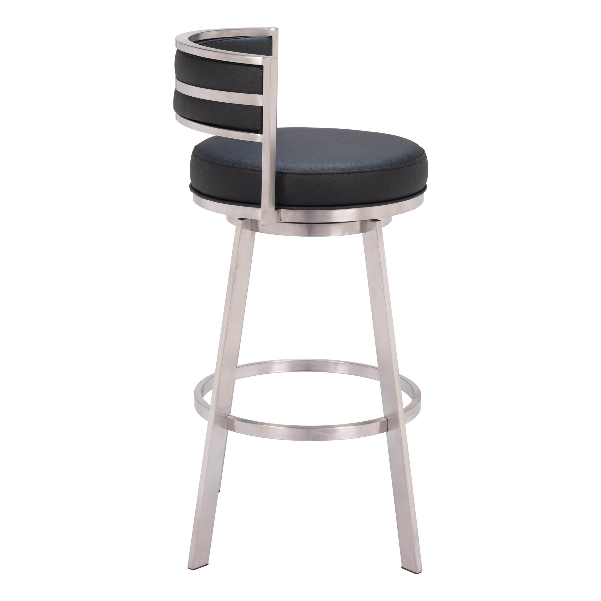 Gimsby Swivel Barstool Black