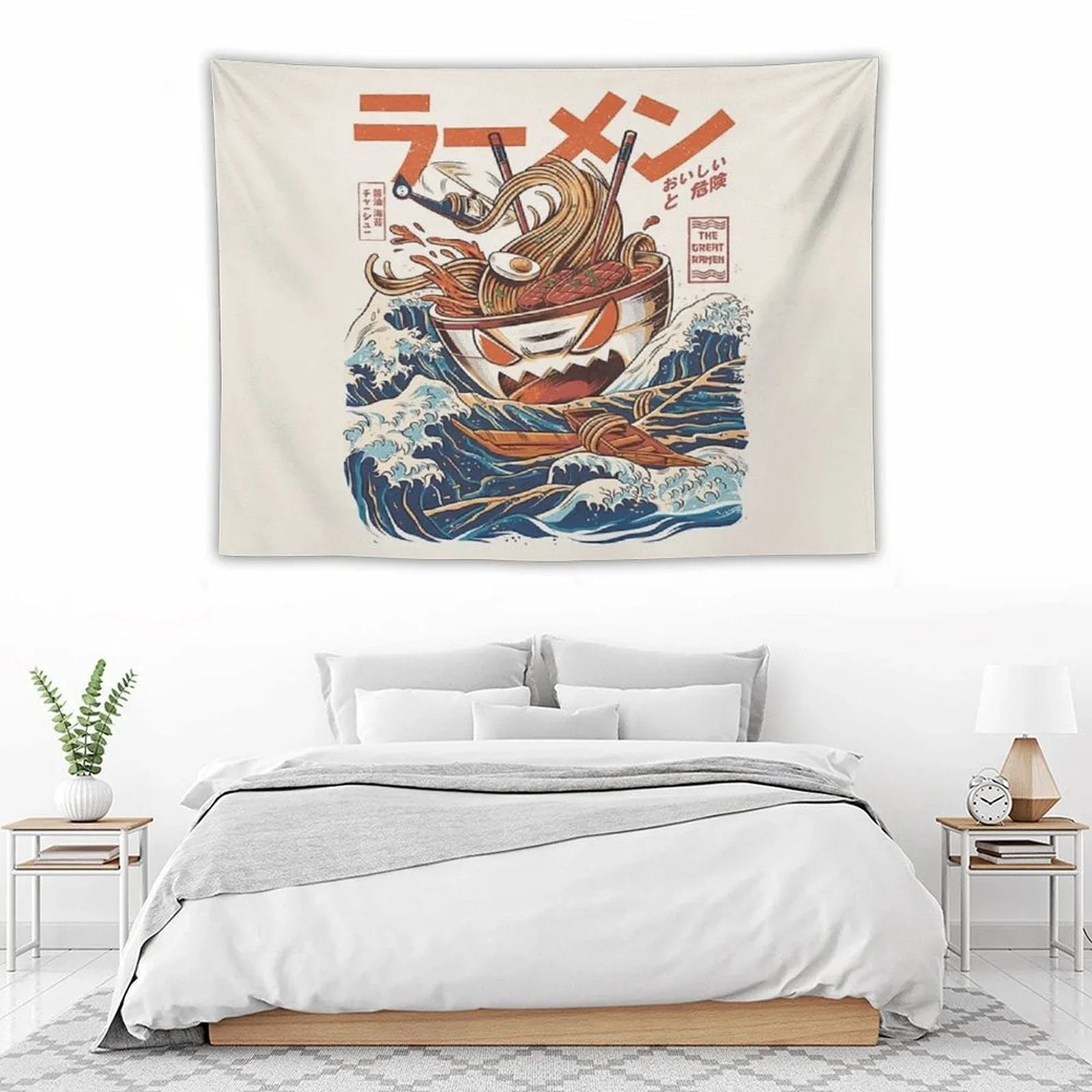 The Great Ramen Off Kanagawa Tapestry