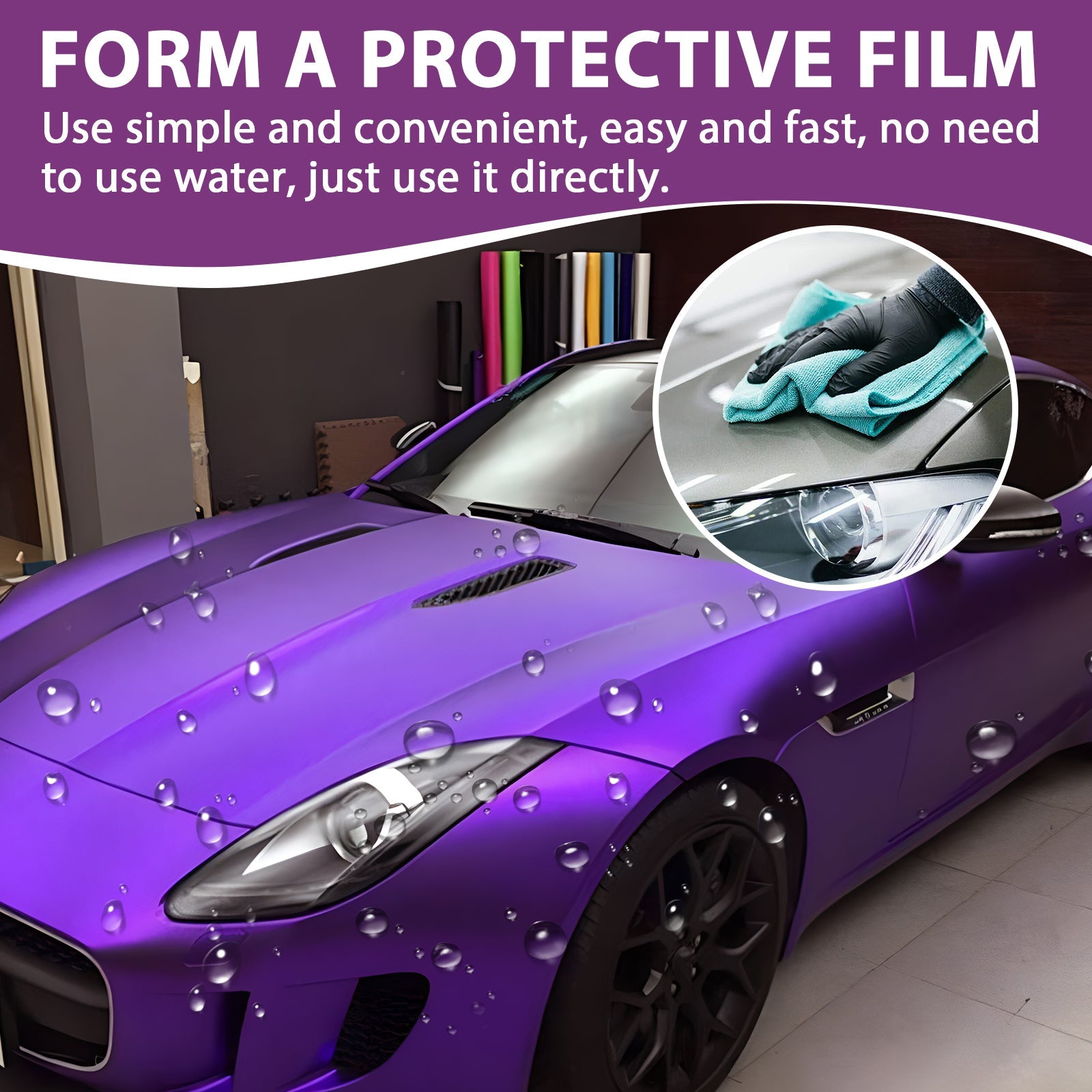 Automobile Protection Spray 6 In 1, Car Paint Plating Crystal Seal Glaze Dust Resistant Anti-Dirt Polishing Retrofitting Coating Agent
