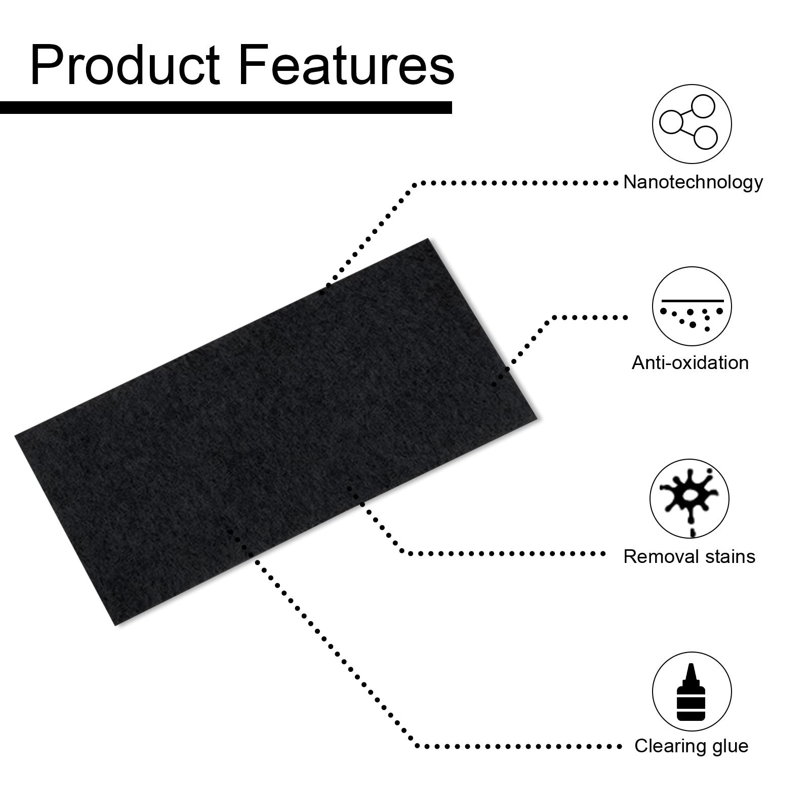 Car Scratch Remover Cloth, Nano Flash Cloth Car Scratches Water Stain Cleaning Scratches Care And Maintenance