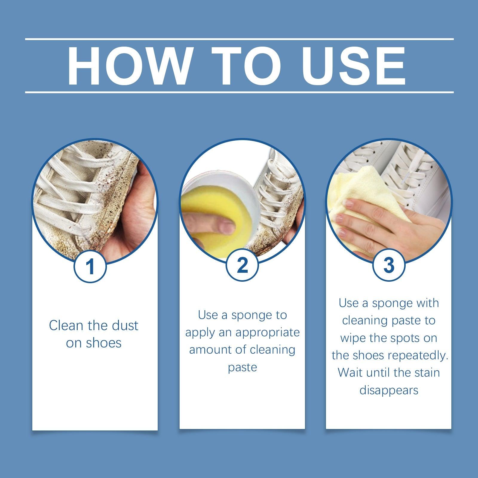 Small White Shoe Cleaning Cream Wash Free Upper To Remove Stains Bright White Multi-Functional Shoe Cleaning Cream