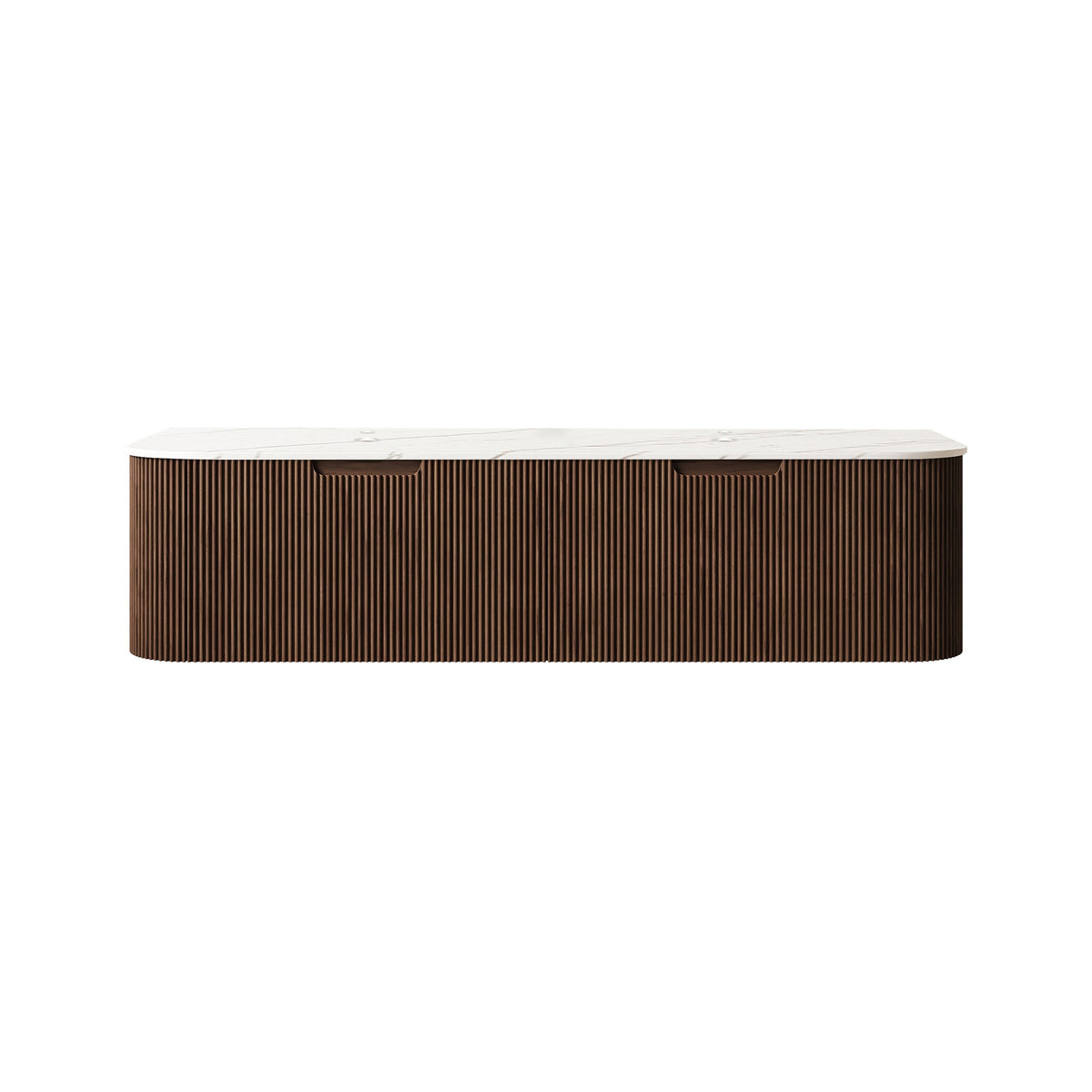 Dina 60'' Wall Mounted Plywood Cabinet with Carrara