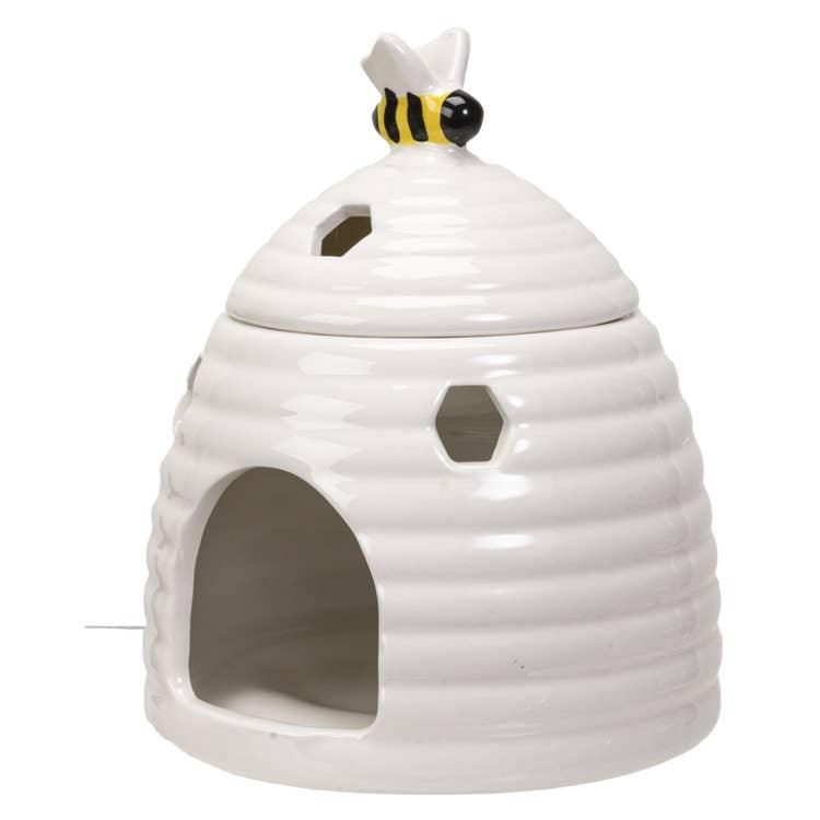 White Beehive Tealight Wax Warmer
