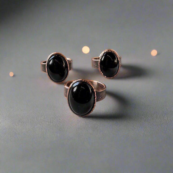Black Onyx Ring - Grounded Strength for Bold Souls | By Blackbird & Sage