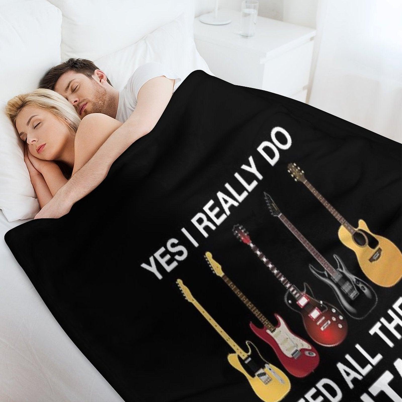 Yes I Really Do Need All These Guitars Throw Blanket