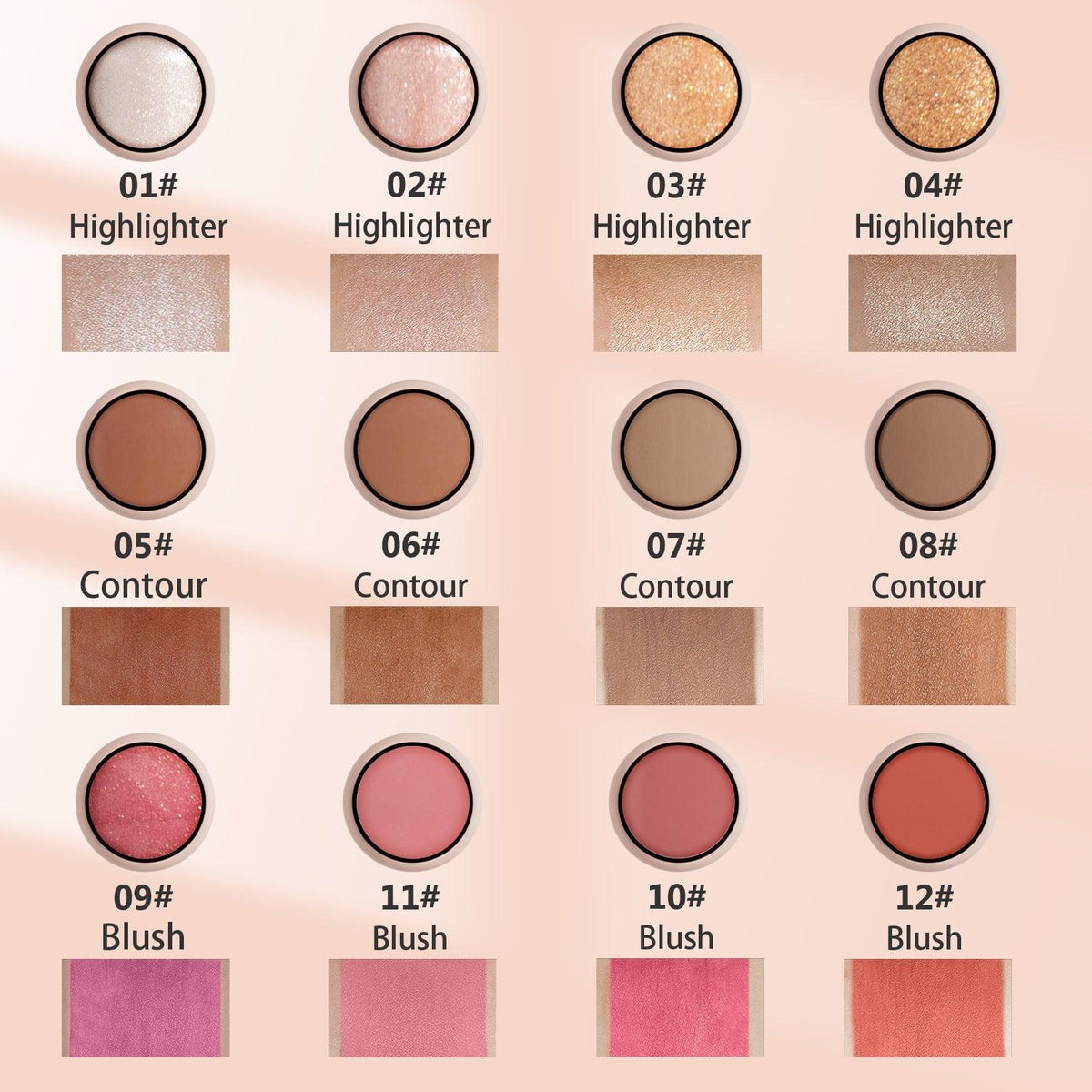 Highlight Contour Stick Stereo Face Decoration
