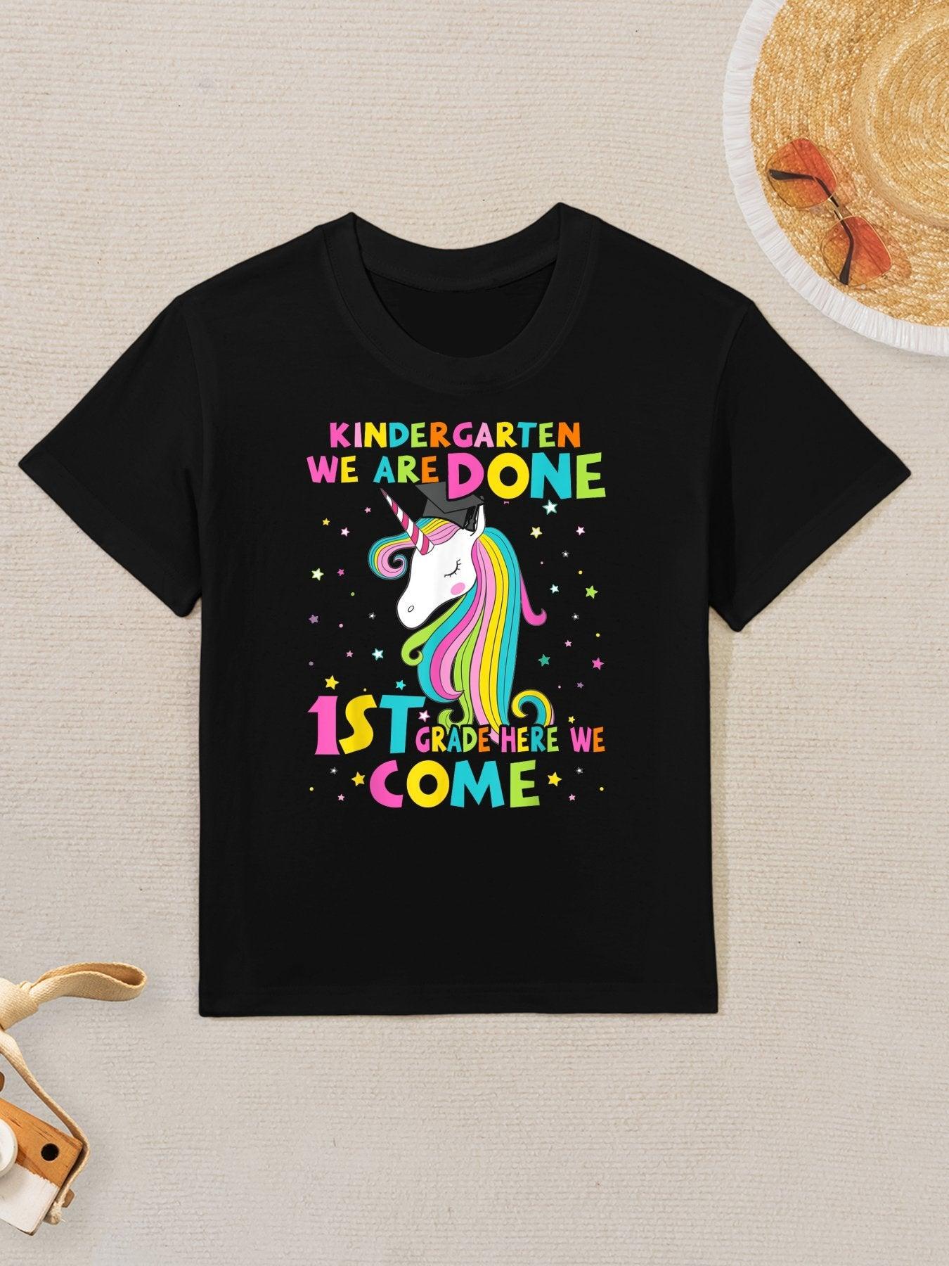 Kindergarten Graduation Magical Unicorn Gift Kids T-Shirt