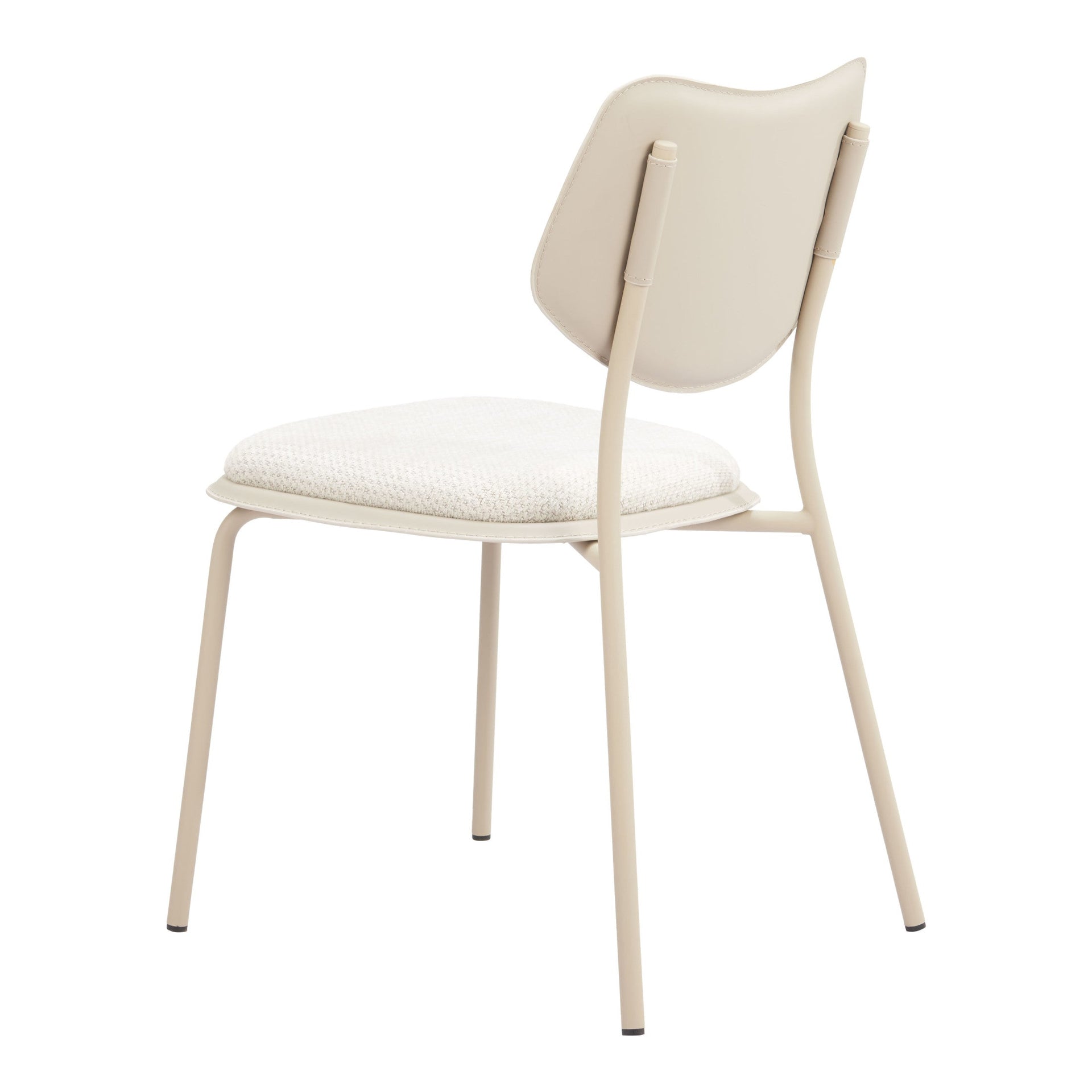 Zeal Dining Chair (Set of 4) Light Gray & Beige