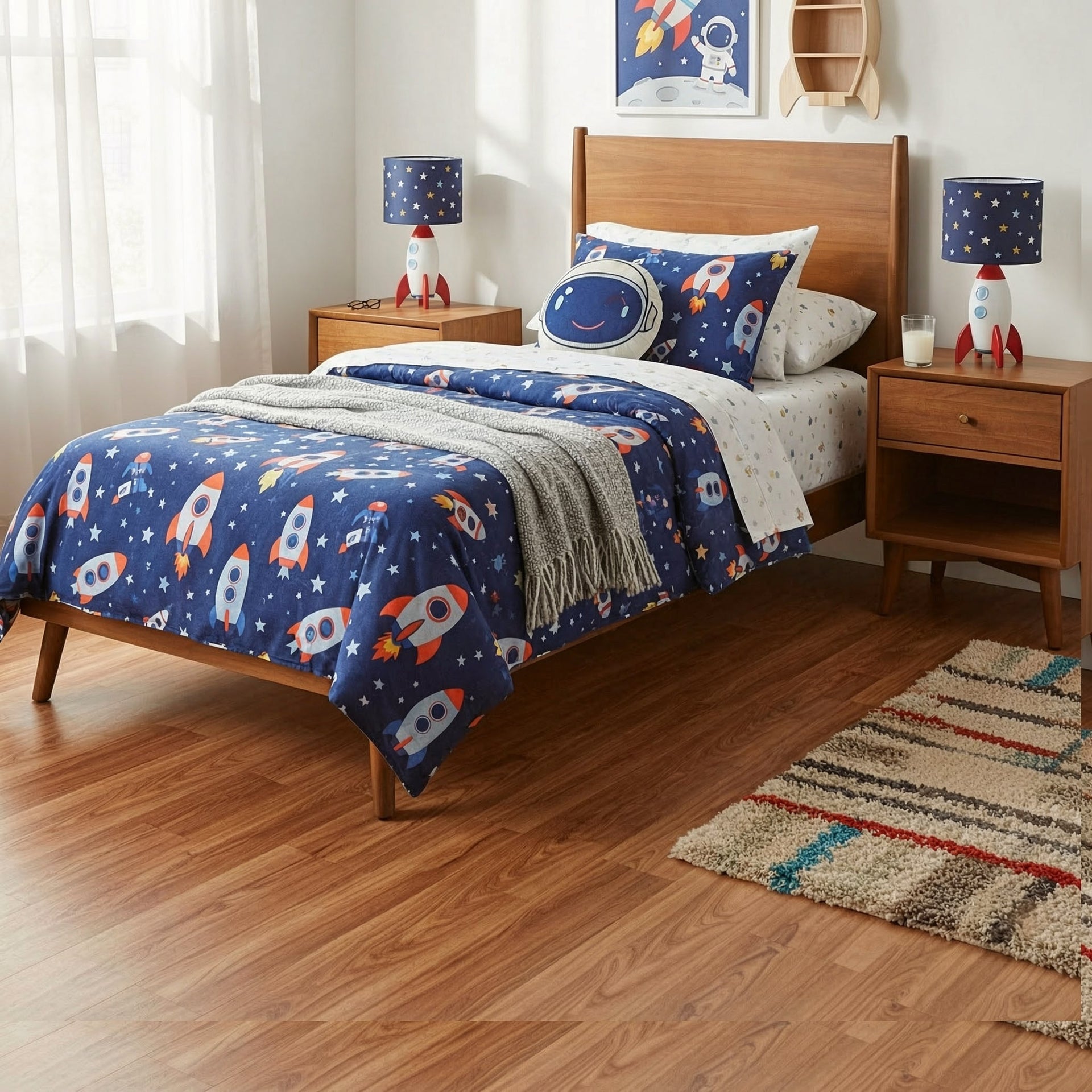 Cohron Solid Wood Platform Bed (TWIN BED)