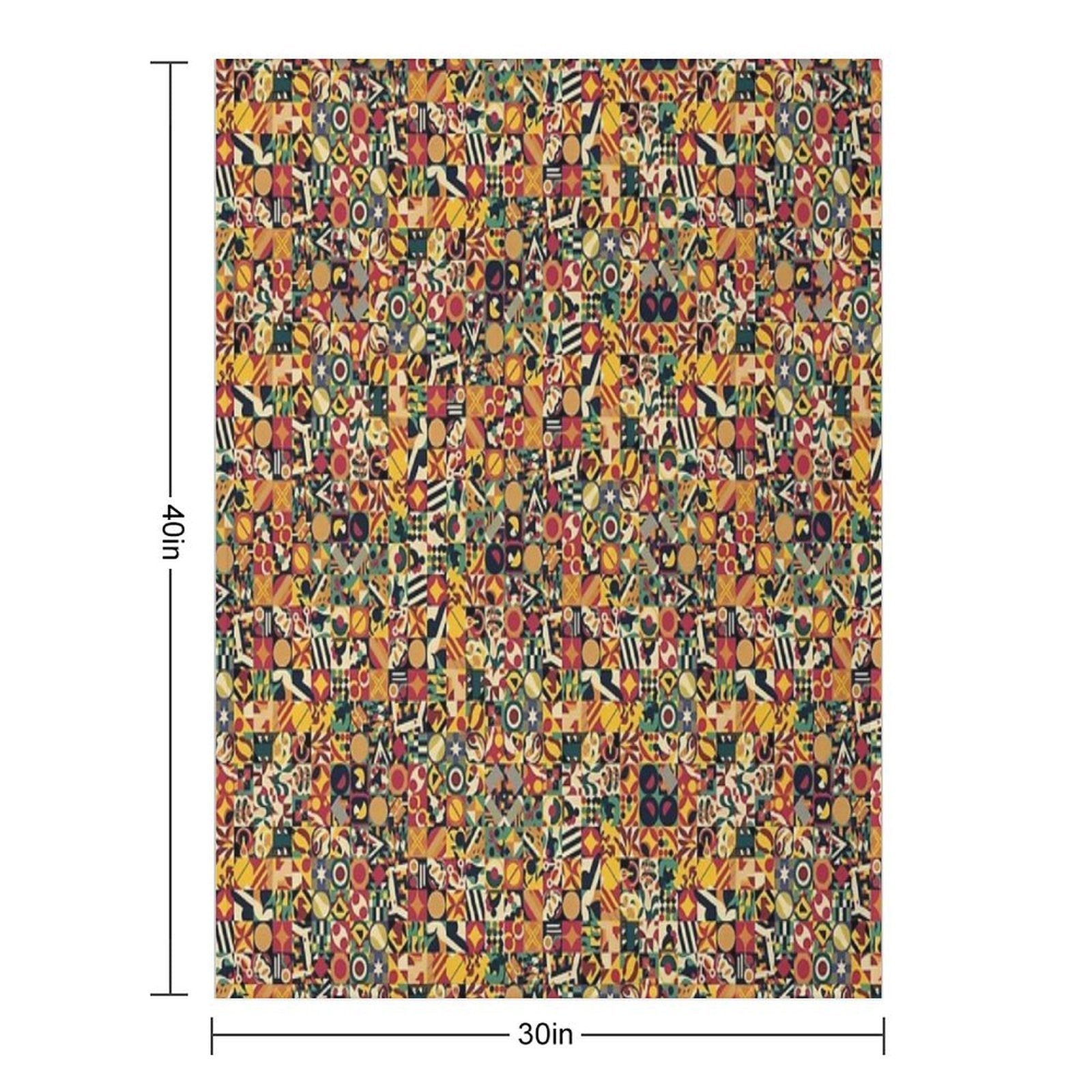 Bohemian Simple Geometric Machine-washable Throw Blanket
