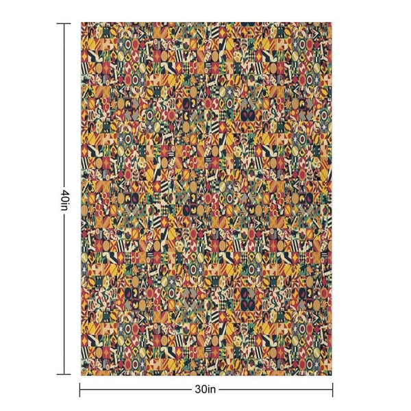 Bohemian Simple Geometric Machine-washable Throw Blanket
