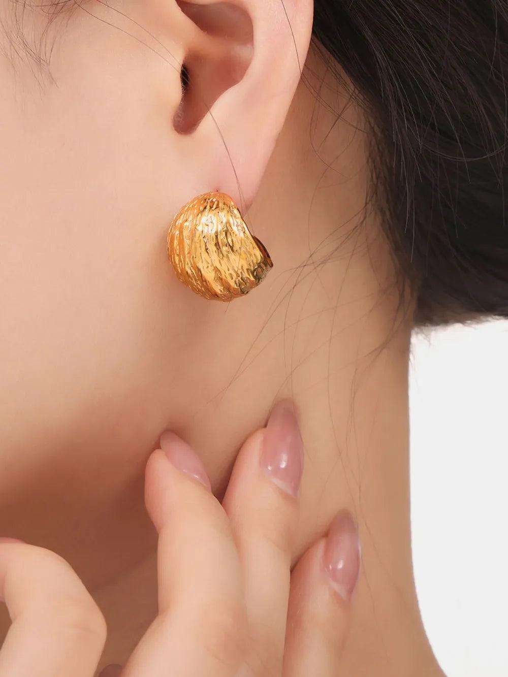 Titanium Steel Geometric Shape Earrings
