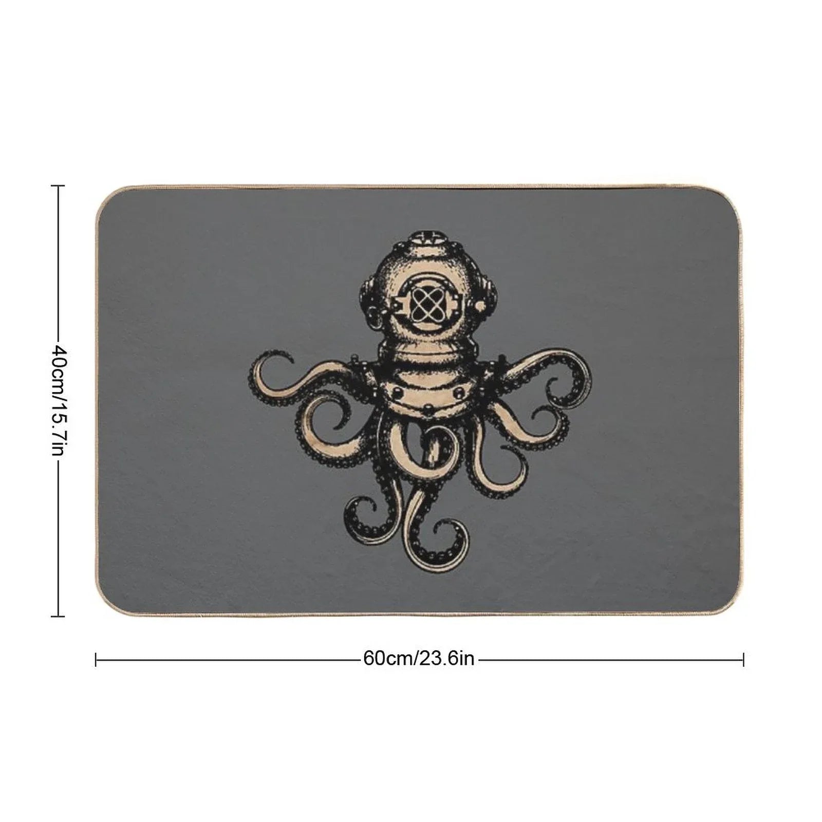 Steampunk Octopus Bath Mat