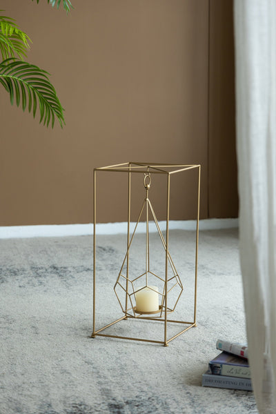 10.2x10.2x21.5' Metal Candle Holder