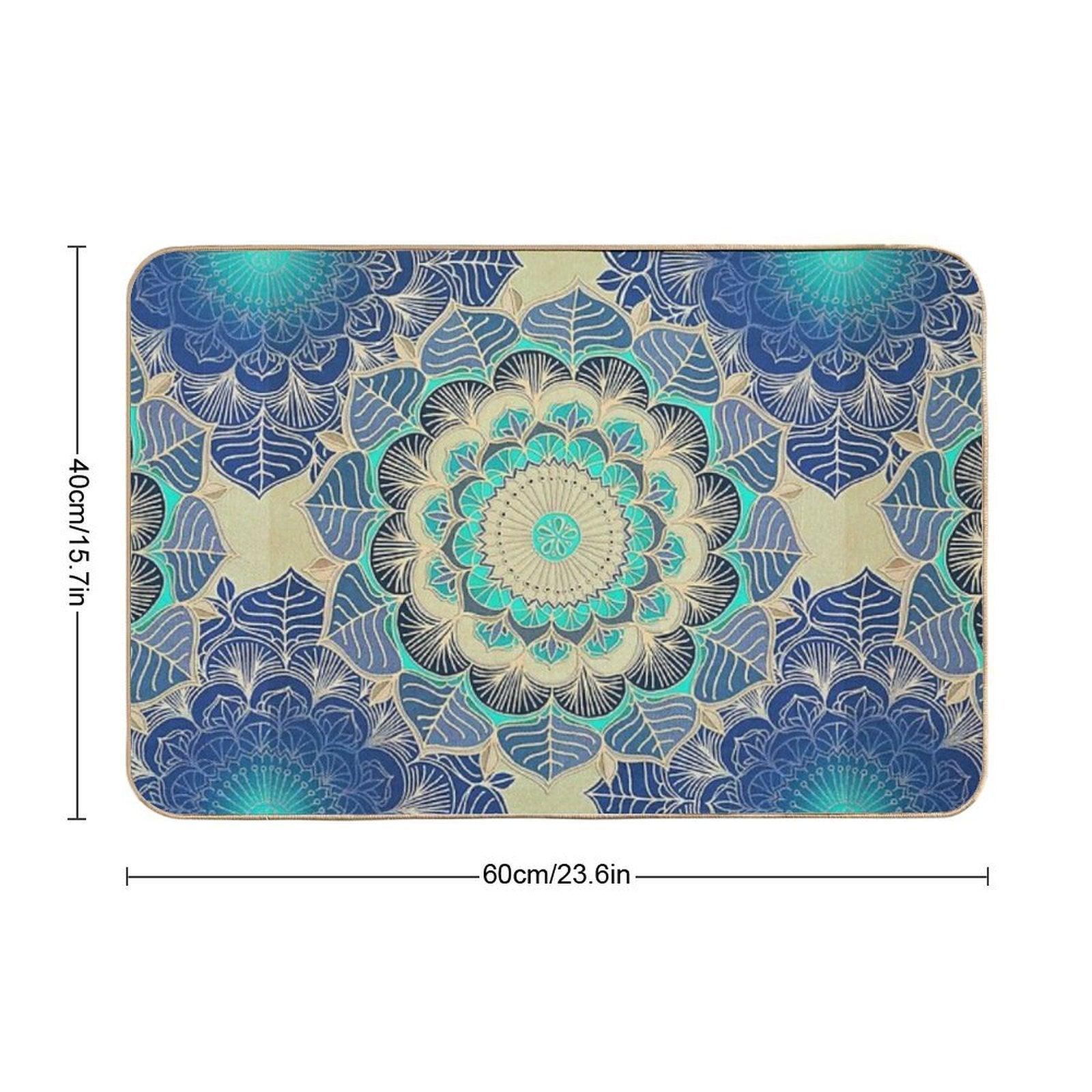 Midnight Bloom  Eco-Friendly Bath Mat