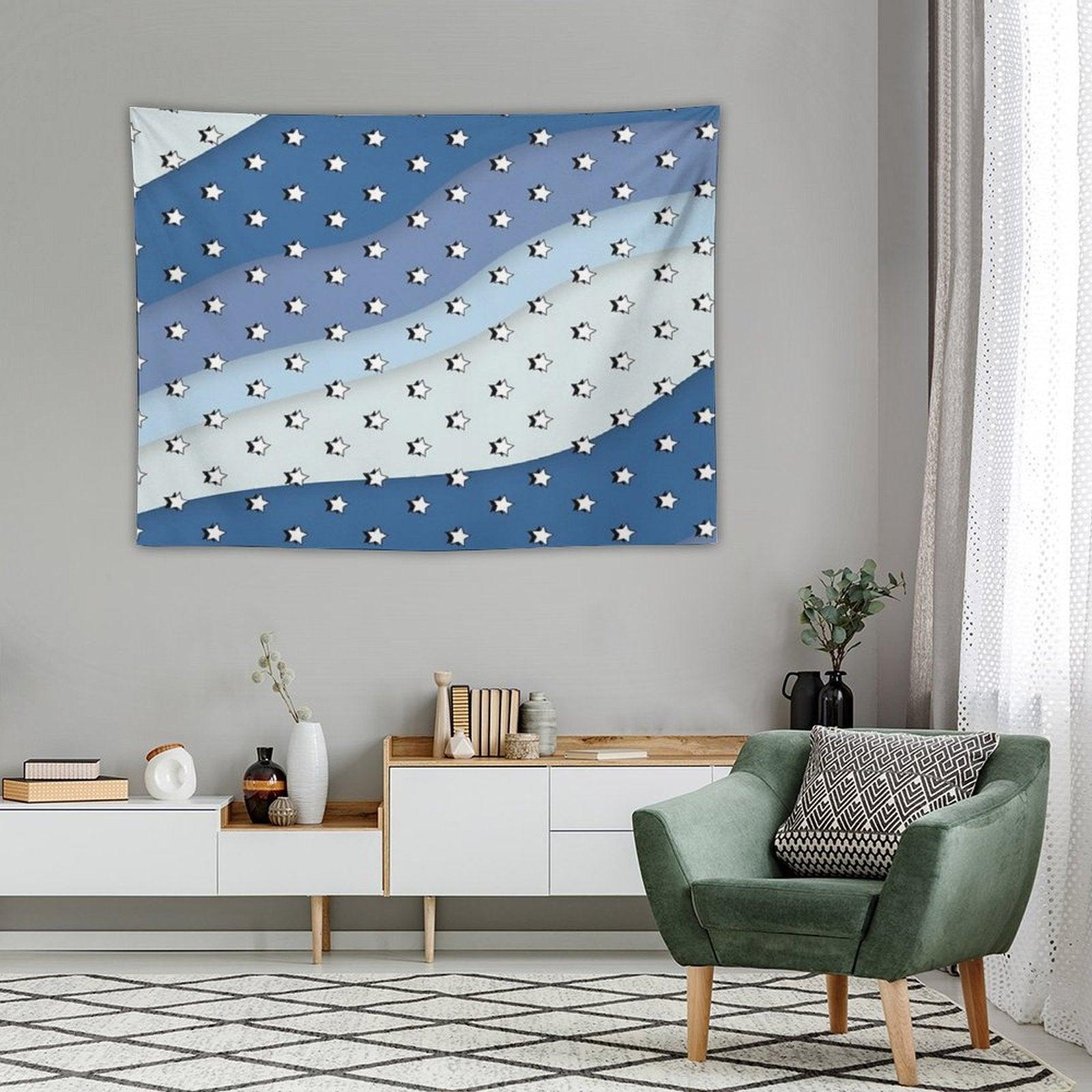 Blue Waves VSCO Stars Tapestry